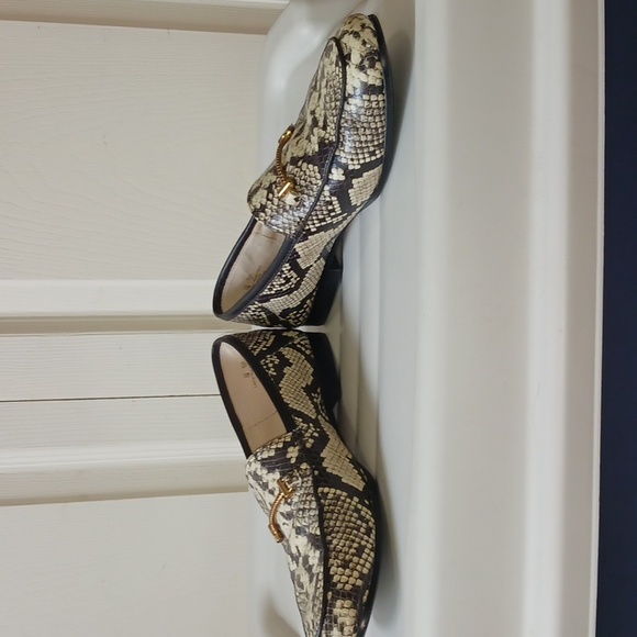 Sam Edelman "Lior" leather snakeskin bit slip on loafers - size 7 - Picture 9 of 11
